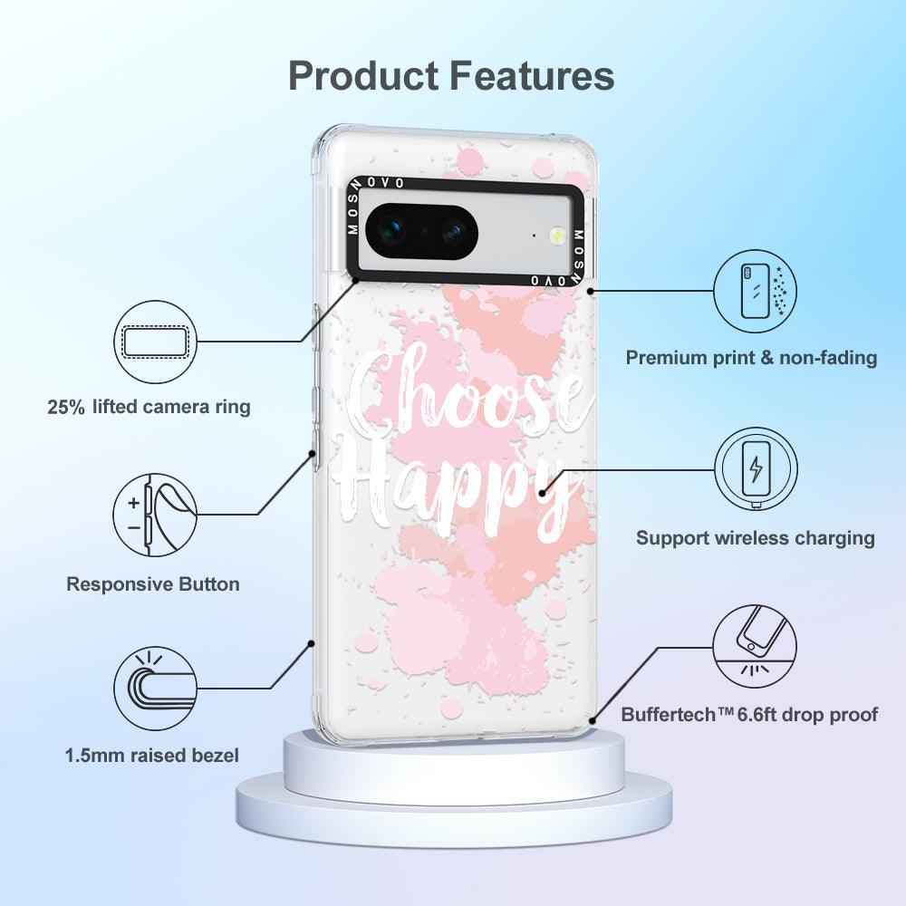 Choose Happy Phone Case - Google Pixel 7 Case - MOSNOVO