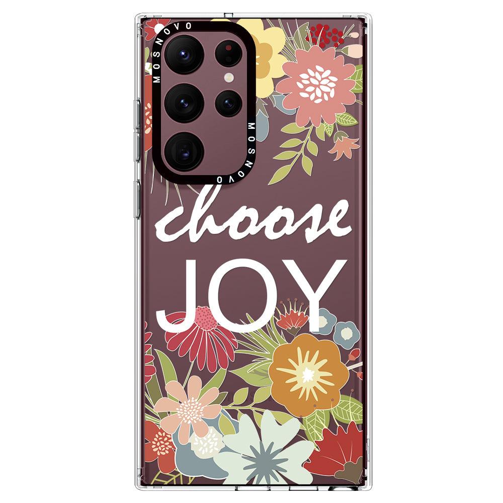 Choose Joy Phone Case - Samsung Galaxy S22 Ultra Case - MOSNOVO