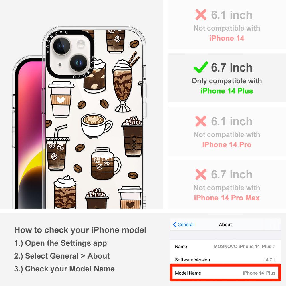 Coffee Phone Case - iPhone 14 Plus Case - MOSNOVO