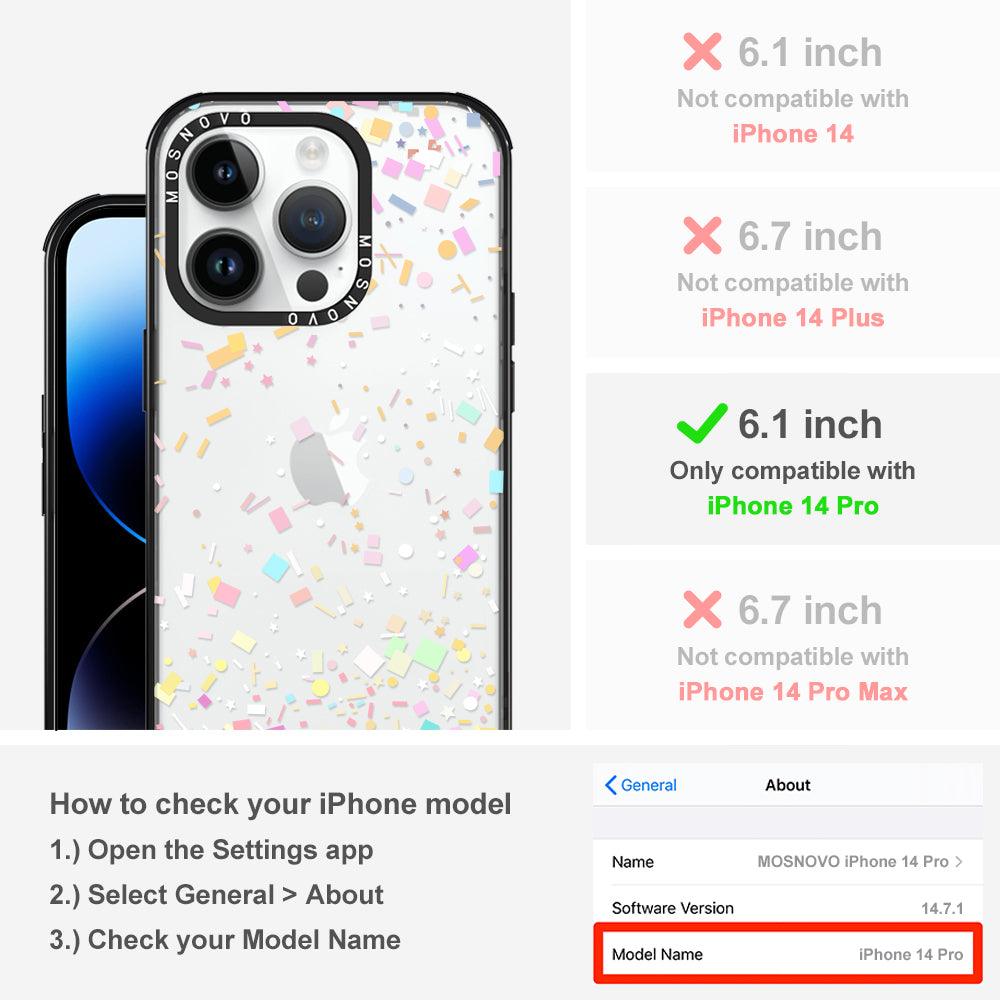 Confetti Phone Case - iPhone 14 Pro Case - MOSNOVO