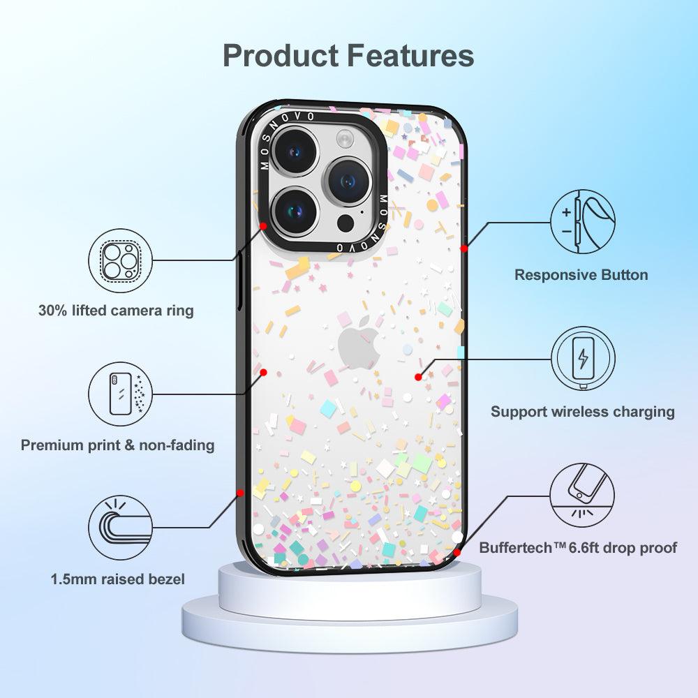 Confetti Phone Case - iPhone 14 Pro Case - MOSNOVO