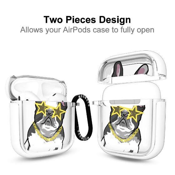 Cool French Bulldog AirPods 1/2 Case - MOSNOVO