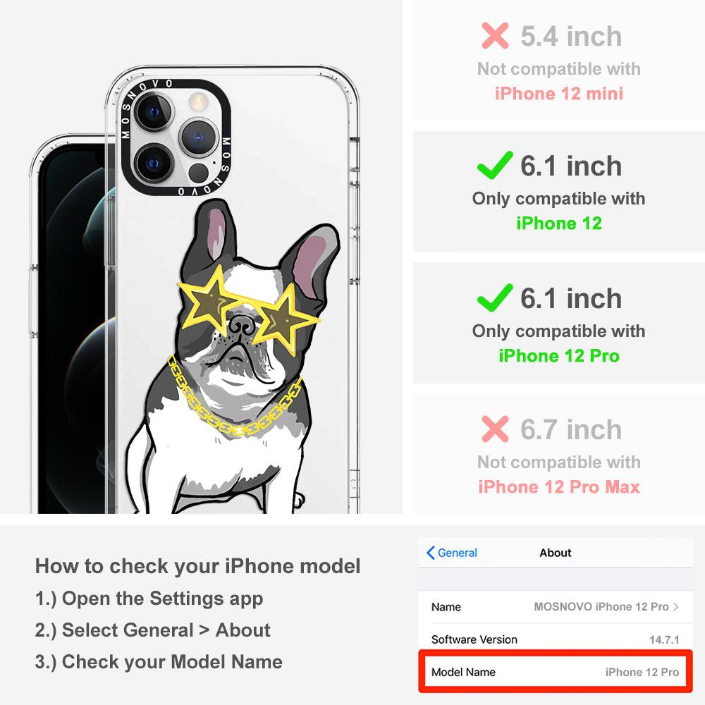 Cool French Bulldog Phone Case - iPhone 12 Pro Case - MOSNOVO