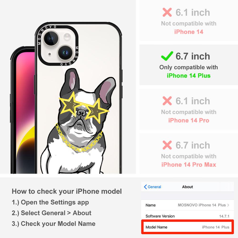 Cool French Bulldog Phone Case - iPhone 14 Plus Case - MOSNOVO