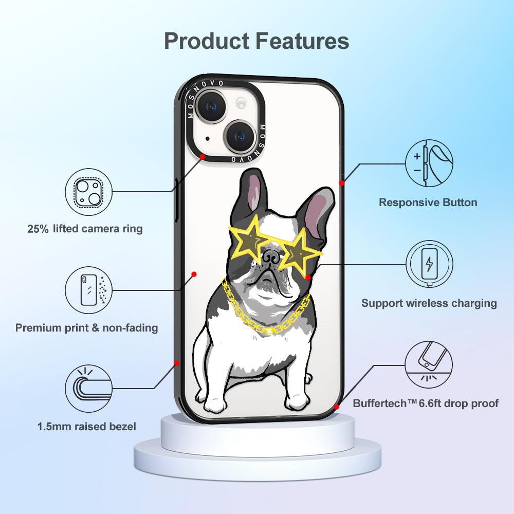 Cool French Bulldog Phone Case - iPhone 14 Plus Case - MOSNOVO