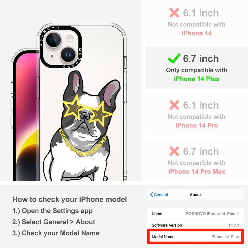 Cool French Bulldog Phone Case - iPhone 14 Plus Case - MOSNOVO