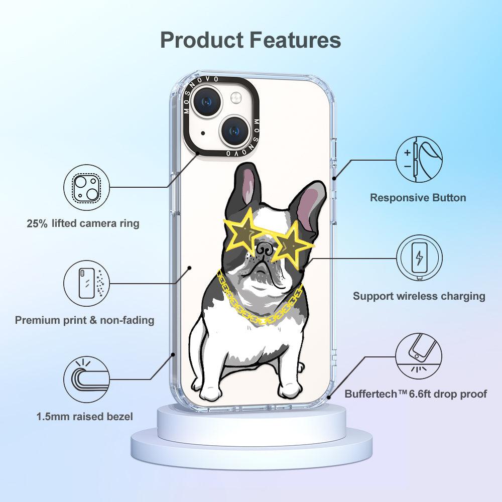 Cool French Bulldog Phone Case - iPhone 14 Plus Case - MOSNOVO