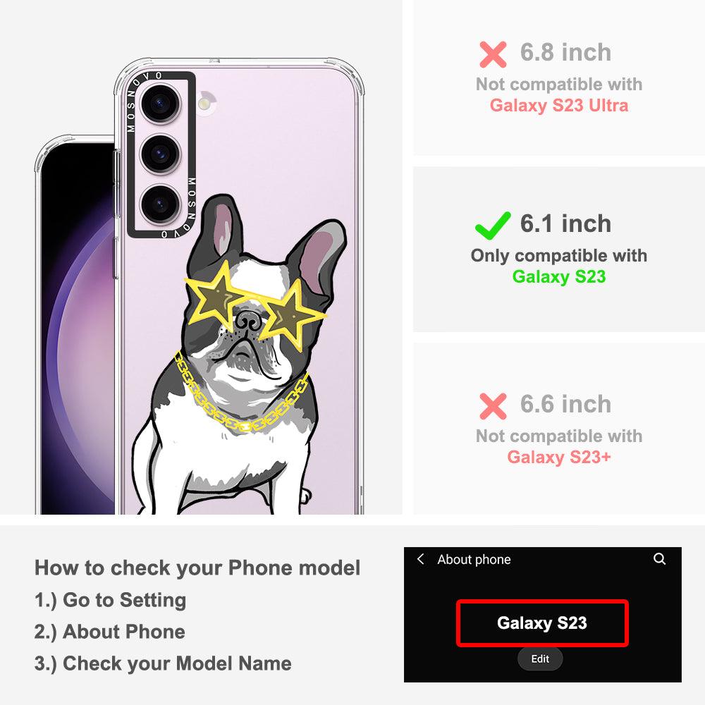 Cool French Bulldog Phone Case - Samsung Galaxy S23 Case - MOSNOVO