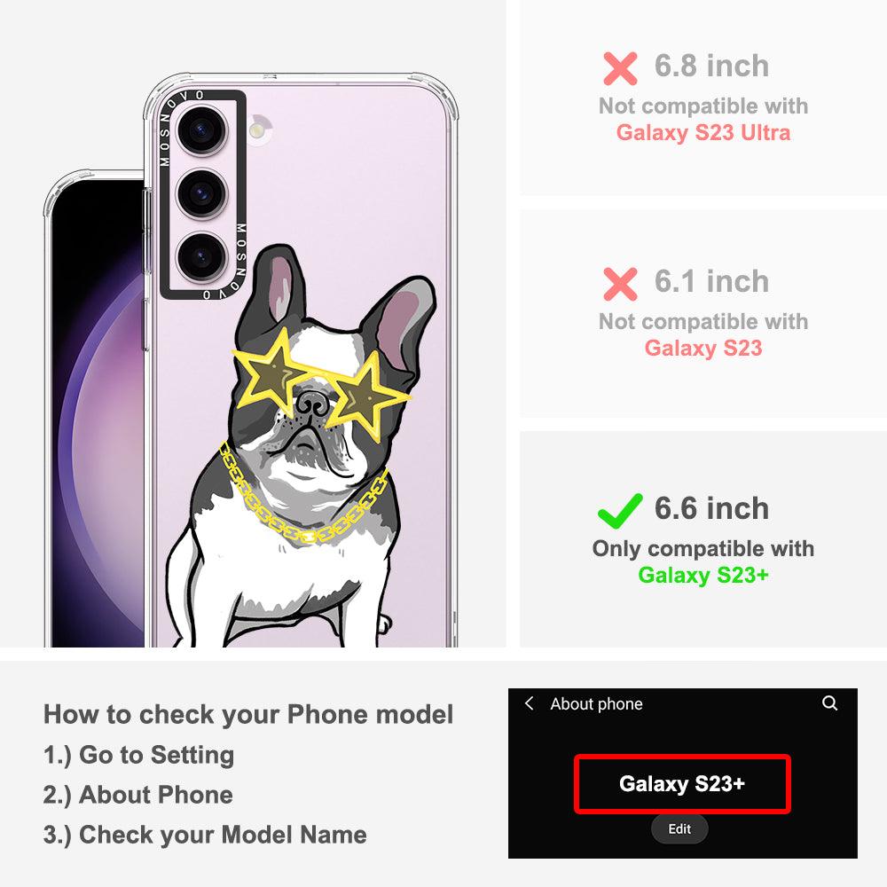 Cool French Bulldog Phone Case - Samsung Galaxy S23 Plus Case - MOSNOVO