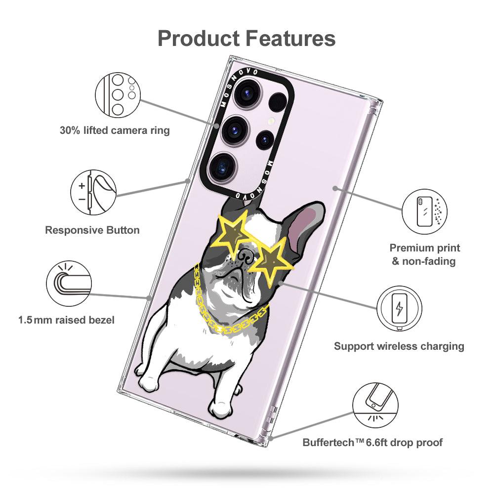 Cool French Bulldog Phone Case - Samsung Galaxy S23 Ultra Case - MOSNOVO