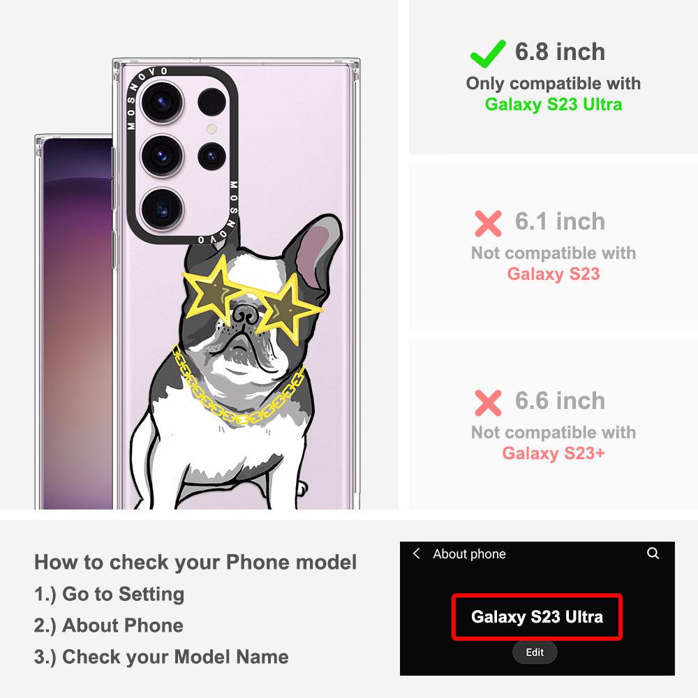 Cool French Bulldog Phone Case - Samsung Galaxy S23 Ultra Case - MOSNOVO