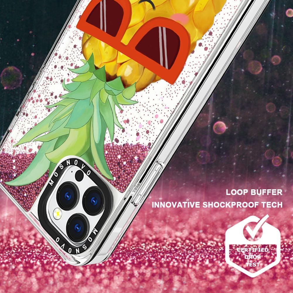 Cool Pineapple Glitter Phone Case - iPhone 13 Pro Case - MOSNOVO