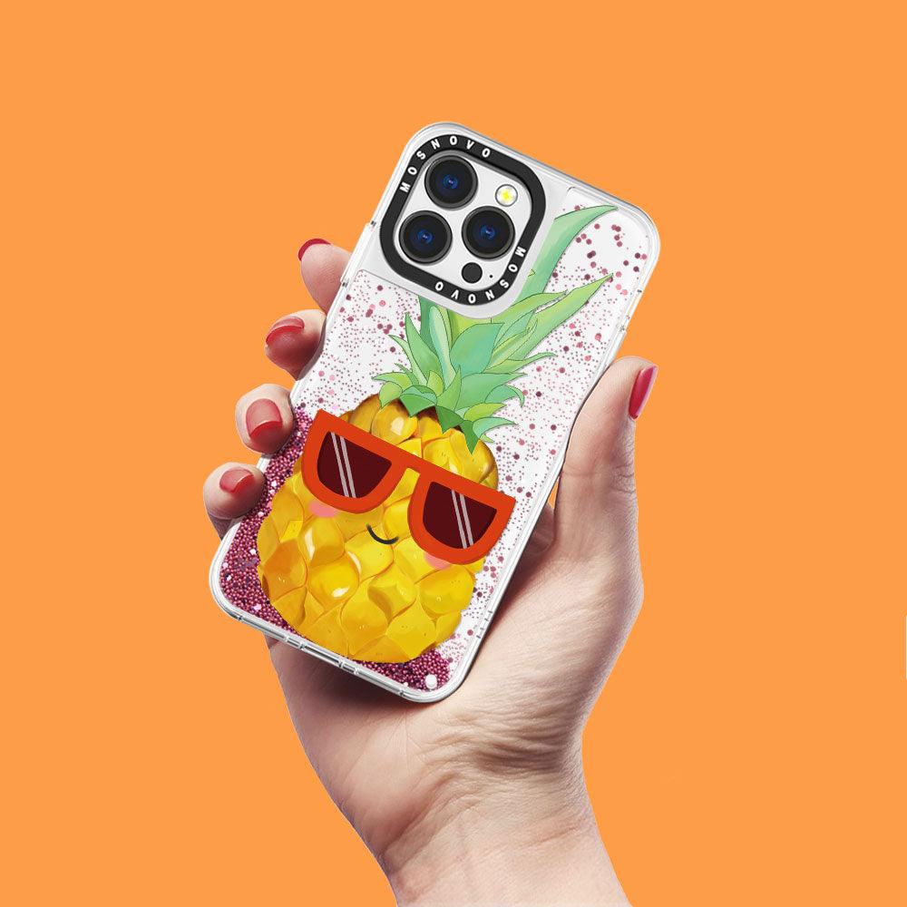 Cool Pineapple Glitter Phone Case - iPhone 13 Pro Case - MOSNOVO