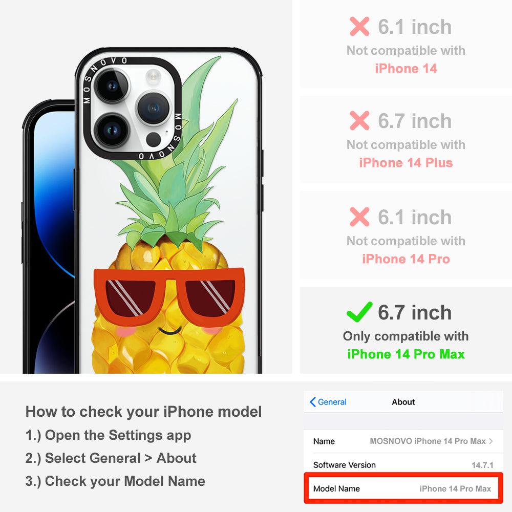Cool Pineapple Phone Case - iPhone 14 Pro Max Case - MOSNOVO