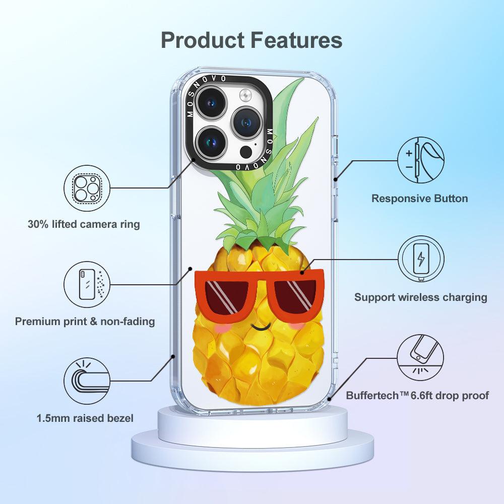 Cool Pineapple Phone Case - iPhone 14 Pro Max Case - MOSNOVO