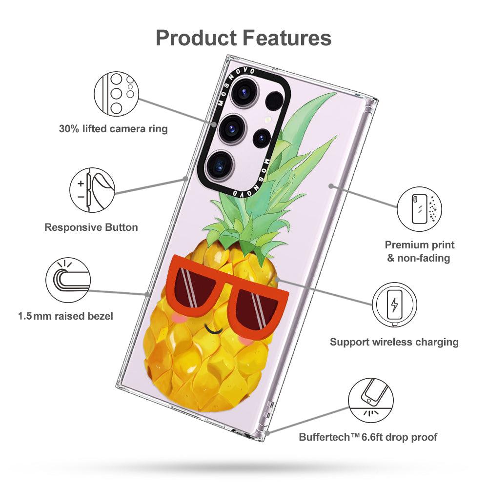 Cool Pineapple Phone Case - Samsung Galaxy S23 Ultra Case - MOSNOVO