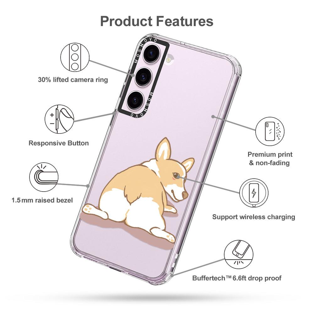 Corgi Butt Phone Case - Samsung Galaxy S23 Case - MOSNOVO