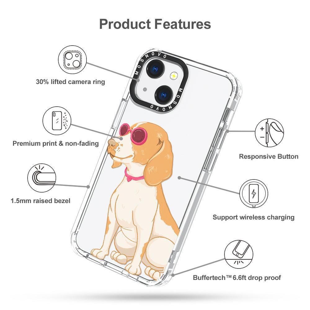 Cute Beagle Phone Case - iPhone 13 Mini Case - MOSNOVO