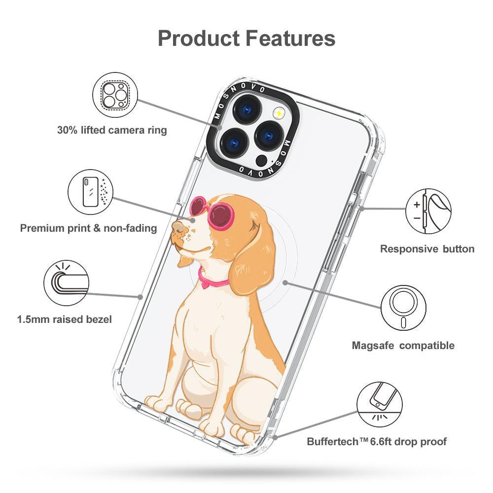 Cute Beagle Phone Case - iPhone 13 Pro Max Case - MOSNOVO