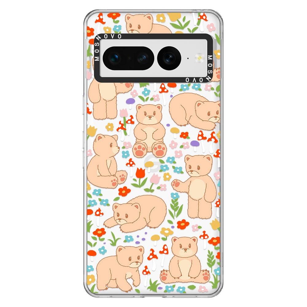 Cute Bear Phone Case - Google Pixel 7 Pro Case - MOSNOVO