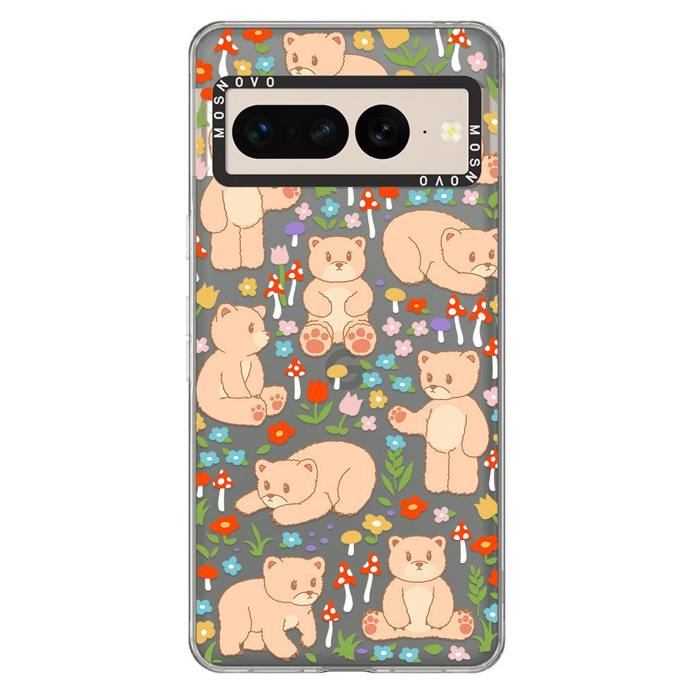 Cute Bear Phone Case - Google Pixel 7 Pro Case - MOSNOVO