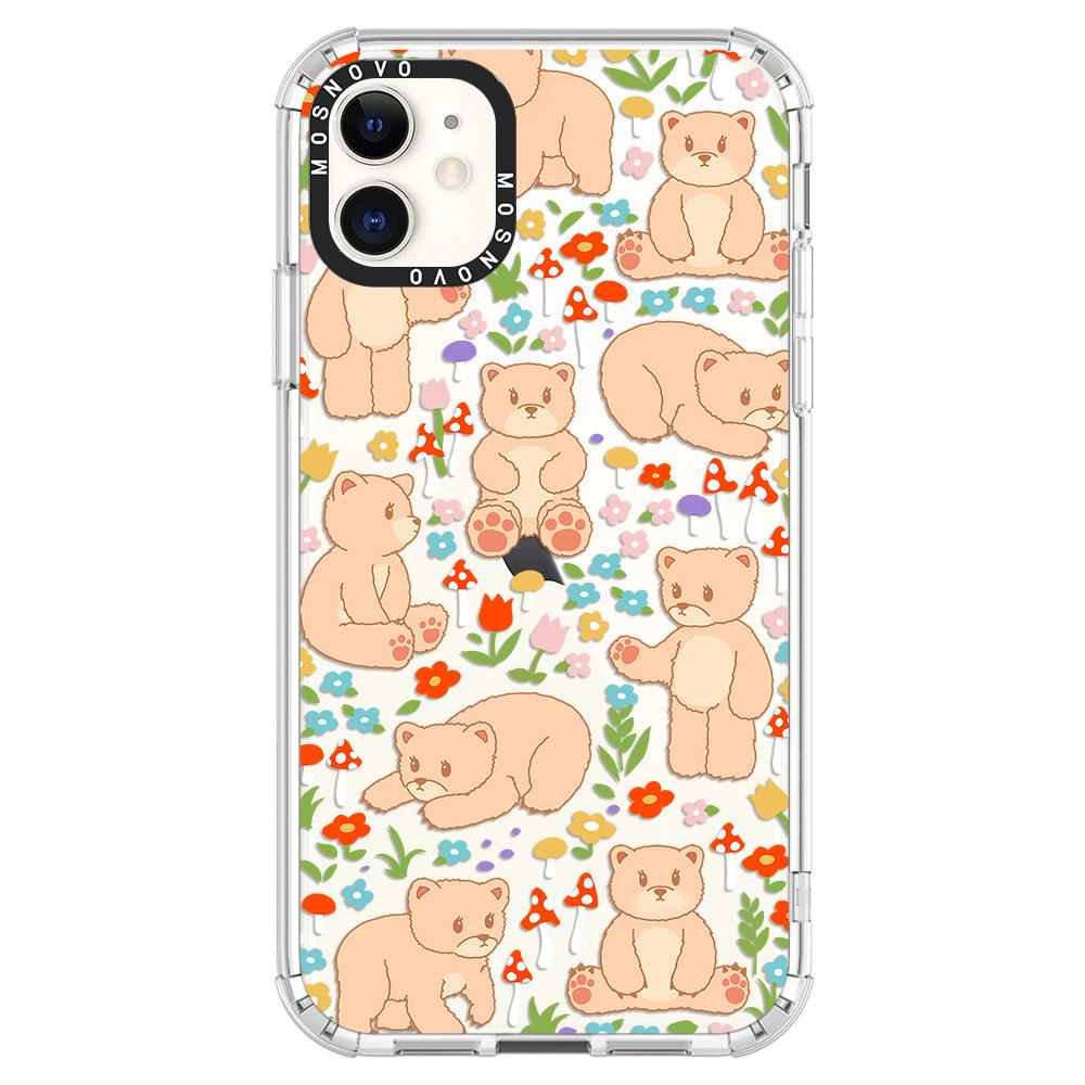 Cute Bear Phone Case - iPhone 11 Case - MOSNOVO