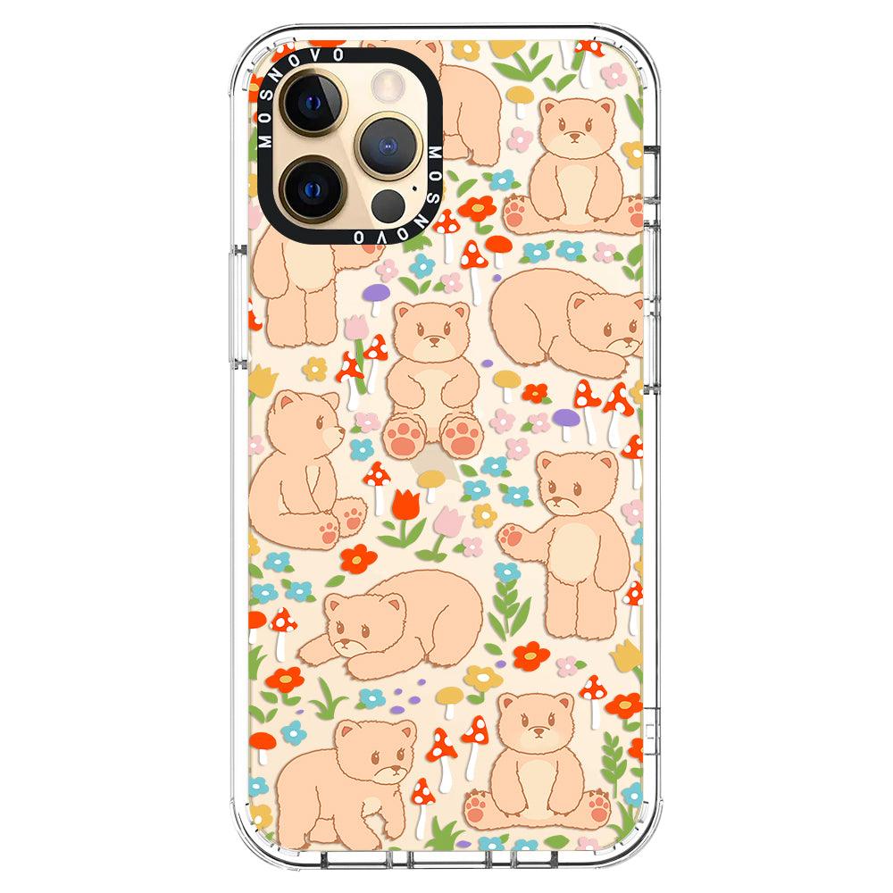 Cute Bear Phone Case - iPhone 12 Pro Max Case - MOSNOVO