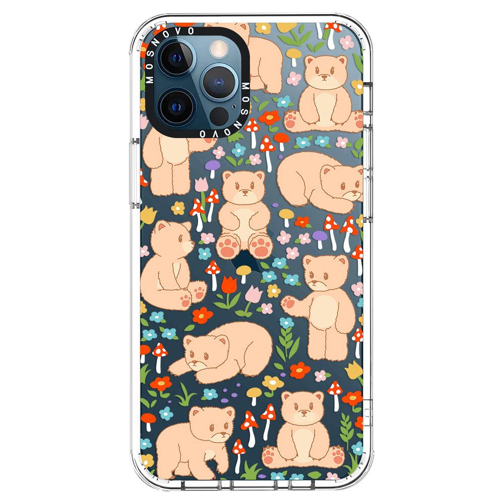 Cute Bear Phone Case - iPhone 12 Pro Max Case - MOSNOVO