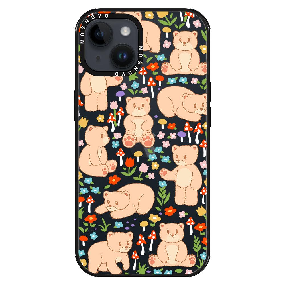 Cute Bear Phone Case - iPhone 14 Plus Case - MOSNOVO