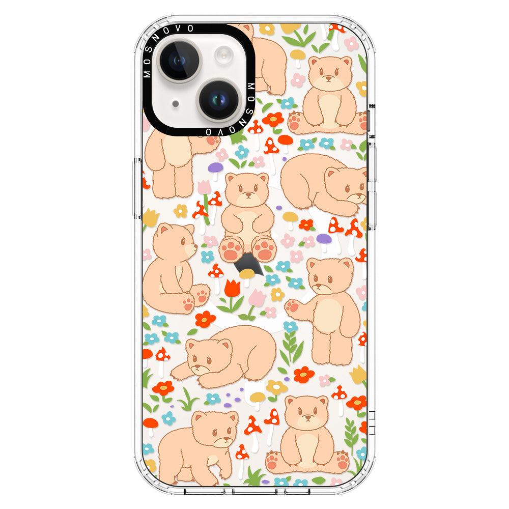 Cute Bear Phone Case - iPhone 14 Plus Case - MOSNOVO