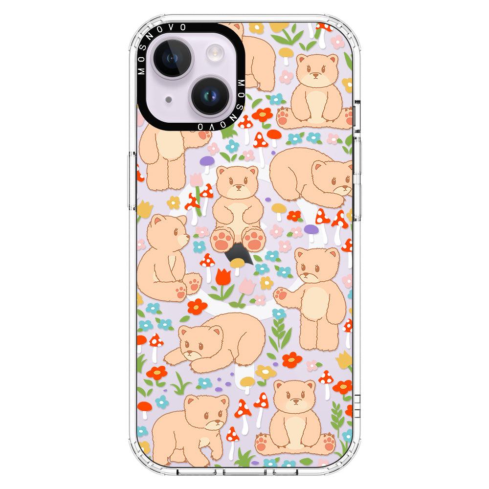 Cute Bear Phone Case - iPhone 14 Plus Case - MOSNOVO