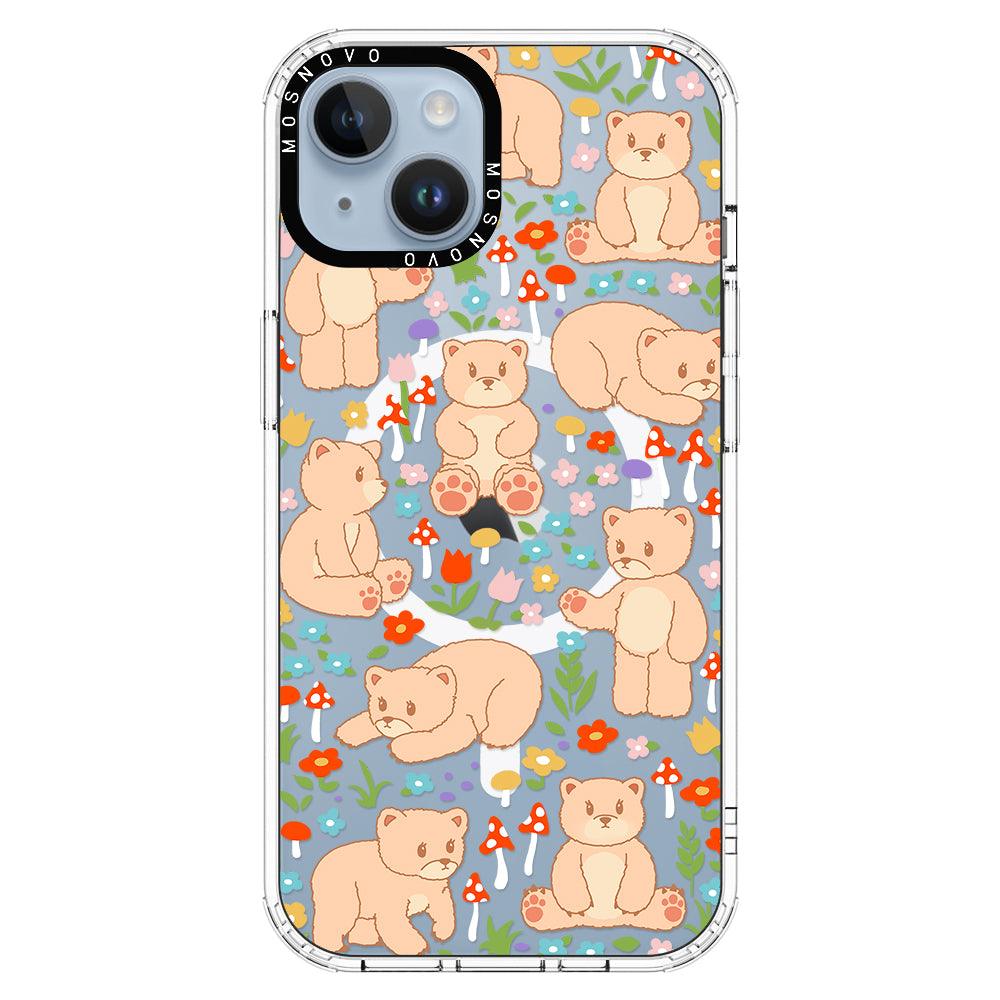 Cute Bear Phone Case - iPhone 14 Plus Case - MOSNOVO