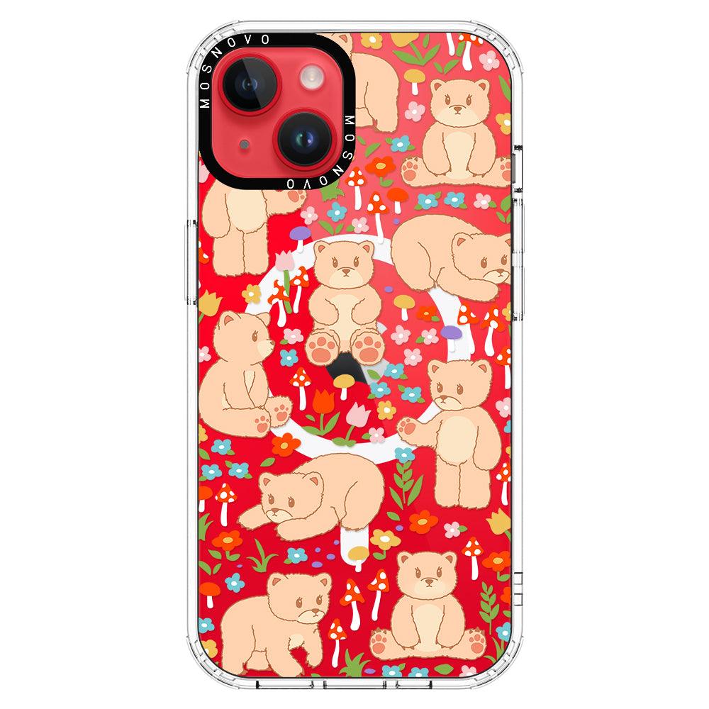 Cute Bear Phone Case - iPhone 14 Plus Case - MOSNOVO