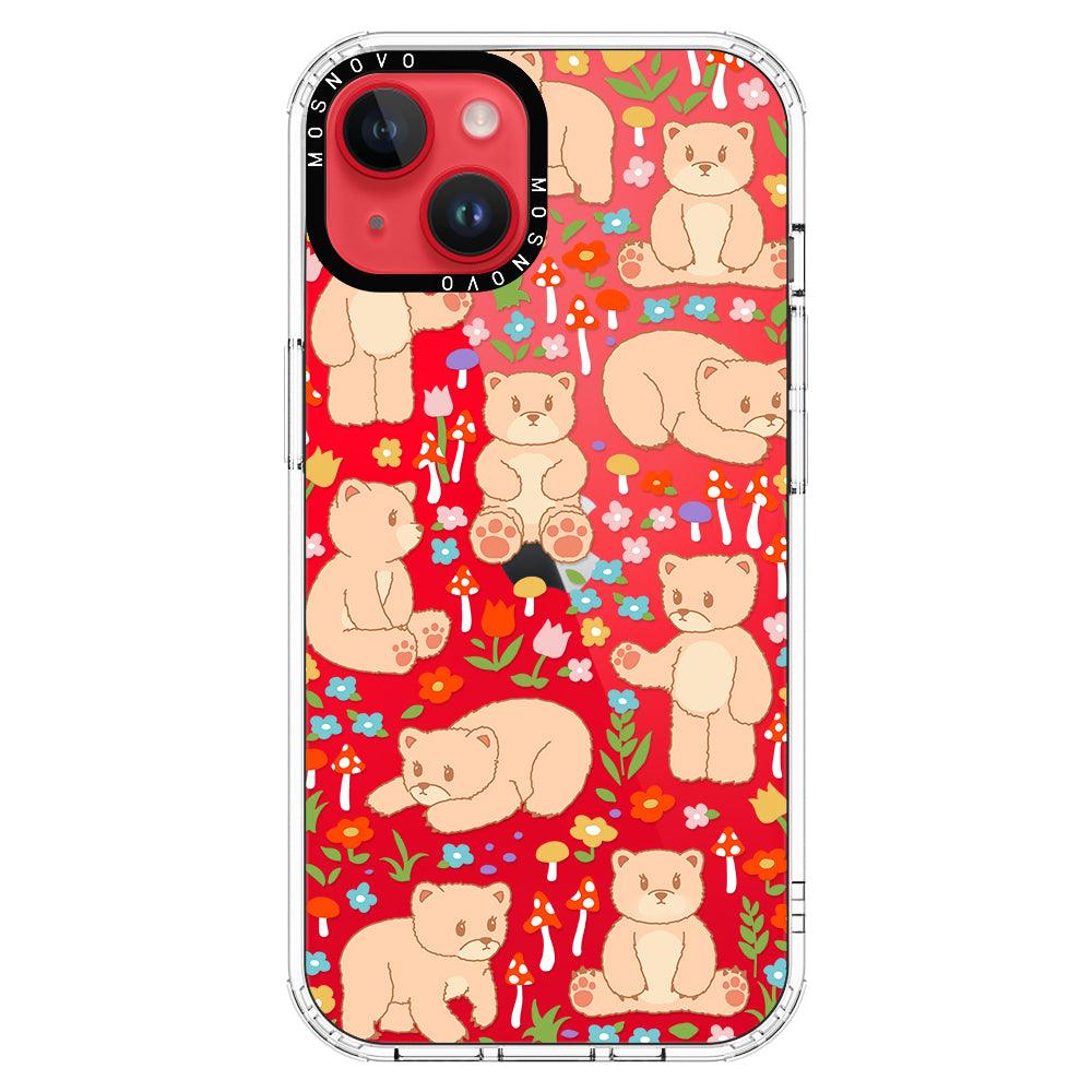 Cute Bear Phone Case - iPhone 14 Plus Case - MOSNOVO