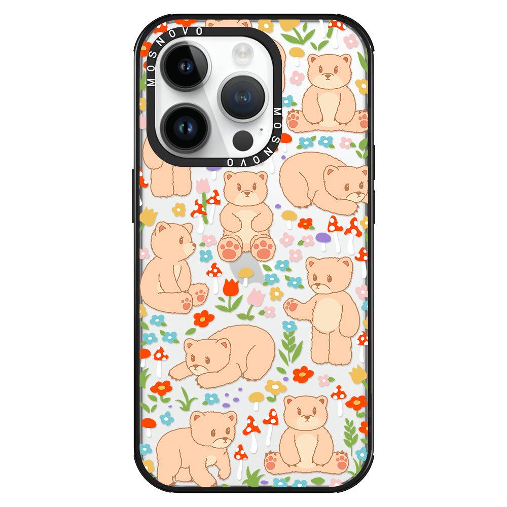 Cute Bear Phone Case - iPhone 14 Pro Case - MOSNOVO