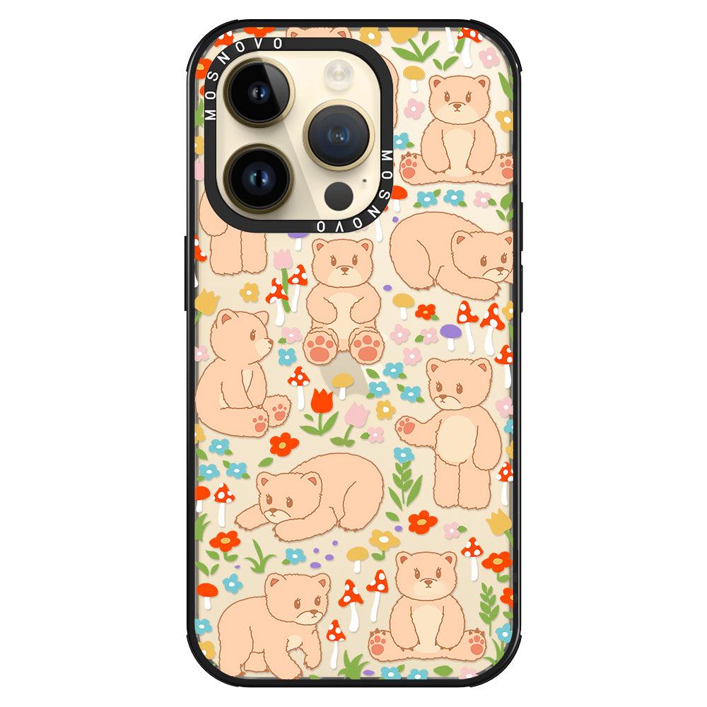 Cute Bear Phone Case - iPhone 14 Pro Case - MOSNOVO