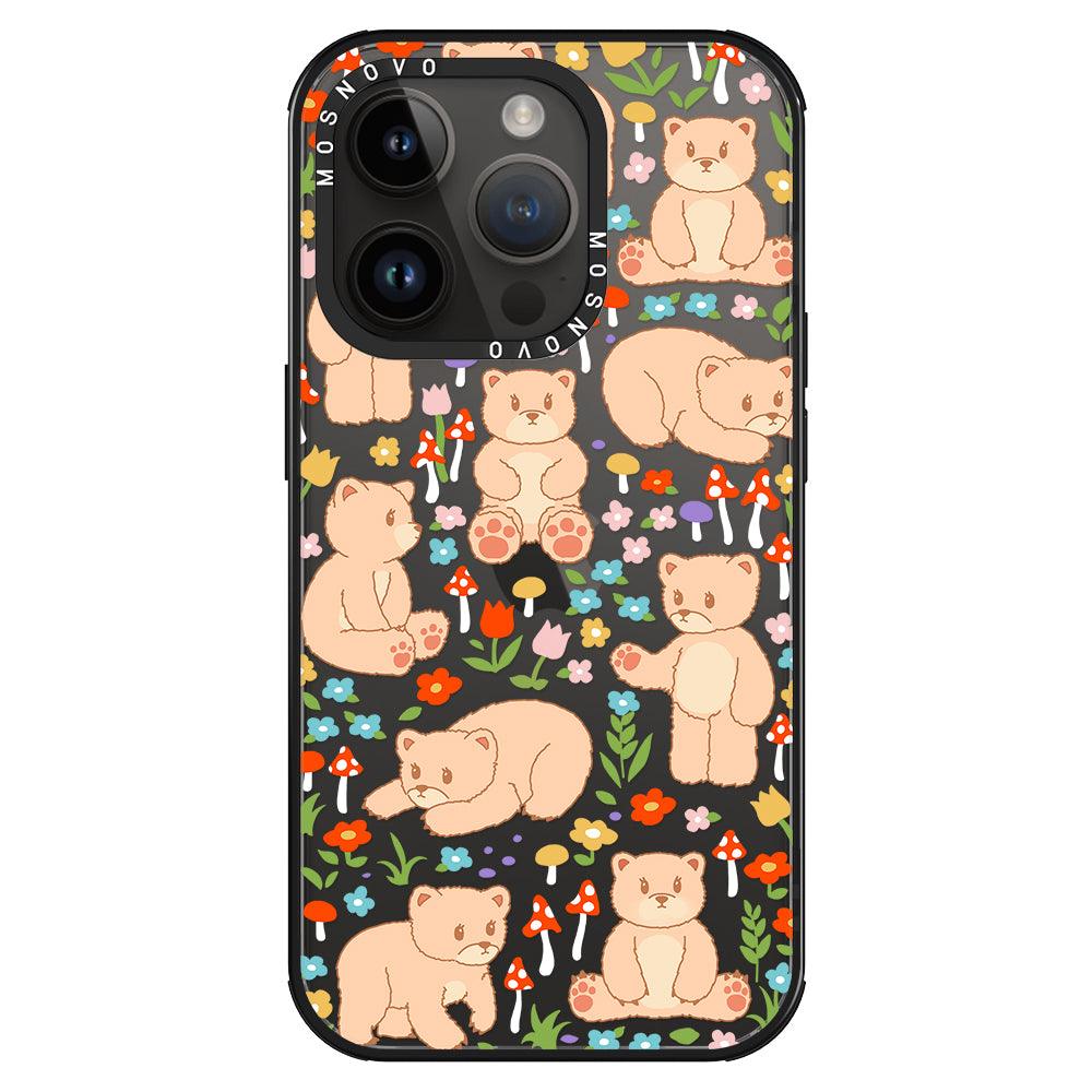 Cute Bear Phone Case - iPhone 14 Pro Case - MOSNOVO