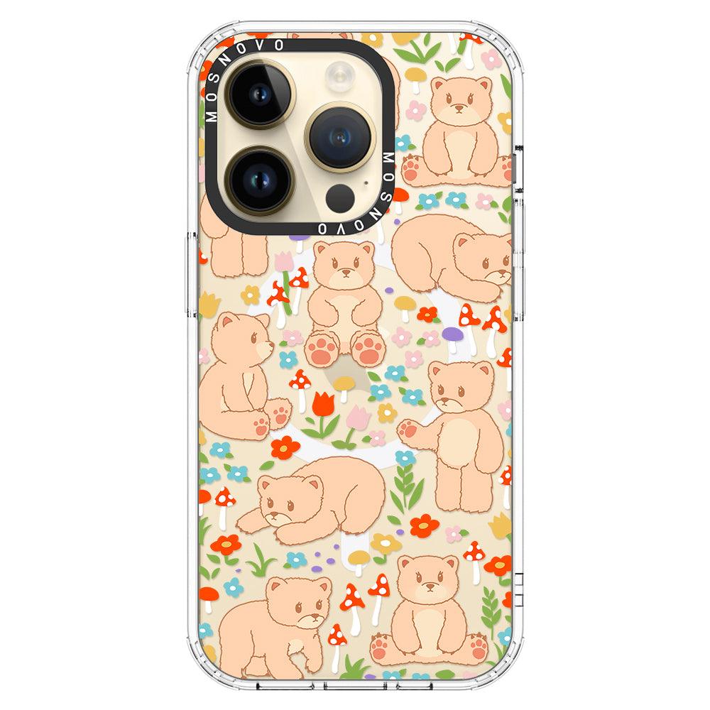 Cute Bear Phone Case - iPhone 14 Pro Case - MOSNOVO