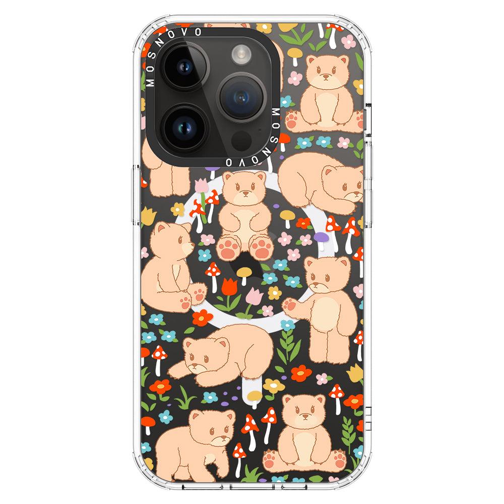 Cute Bear Phone Case - iPhone 14 Pro Case - MOSNOVO