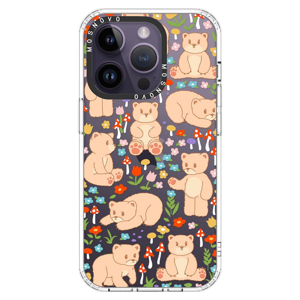 Cute Bear Phone Case - iPhone 14 Pro Case - MOSNOVO