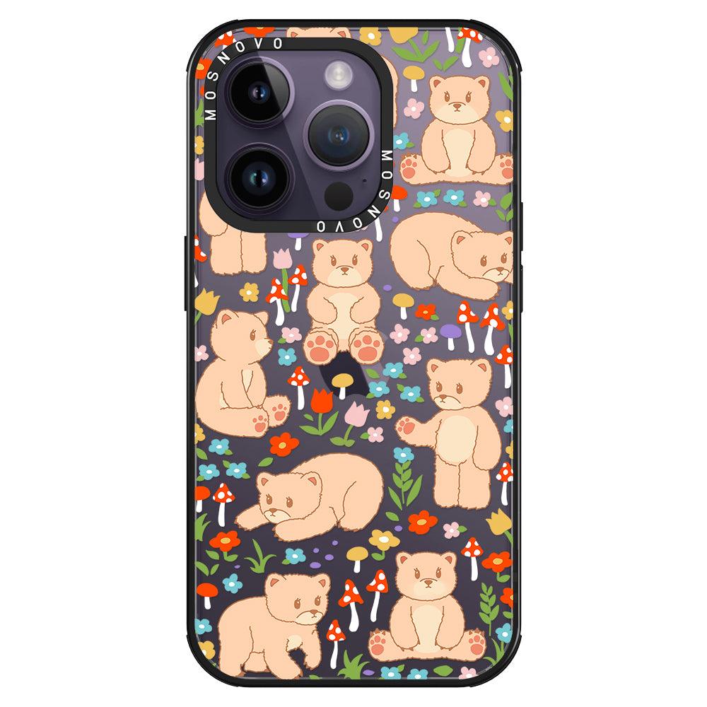 Cute Bear Phone Case - iPhone 14 Pro Case - MOSNOVO