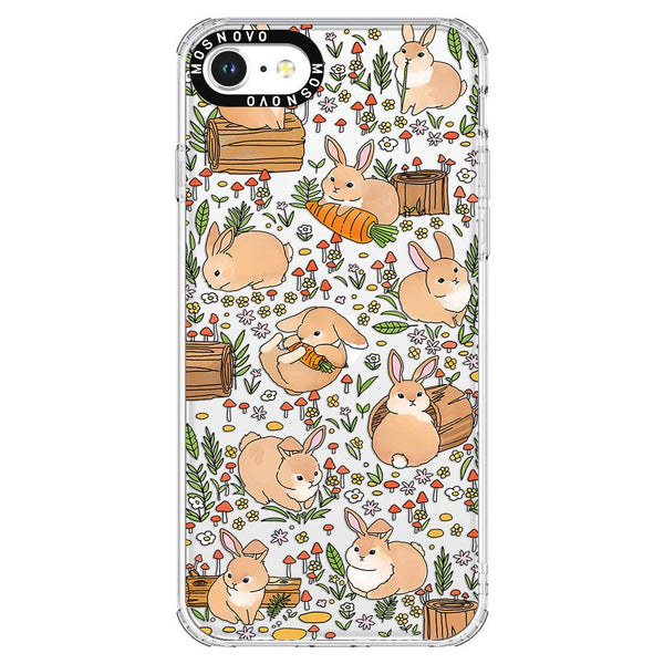 Cute Bunny Garden Phone Case iPhone SE 2022 Case MOSNOVO