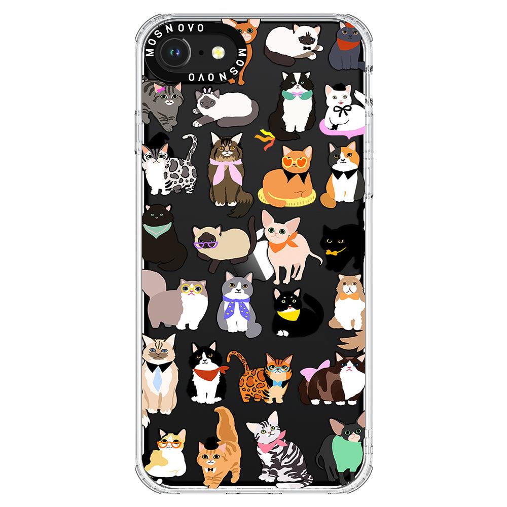 Cute Cat Phone Case - iPhone SE 2022 Case - MOSNOVO