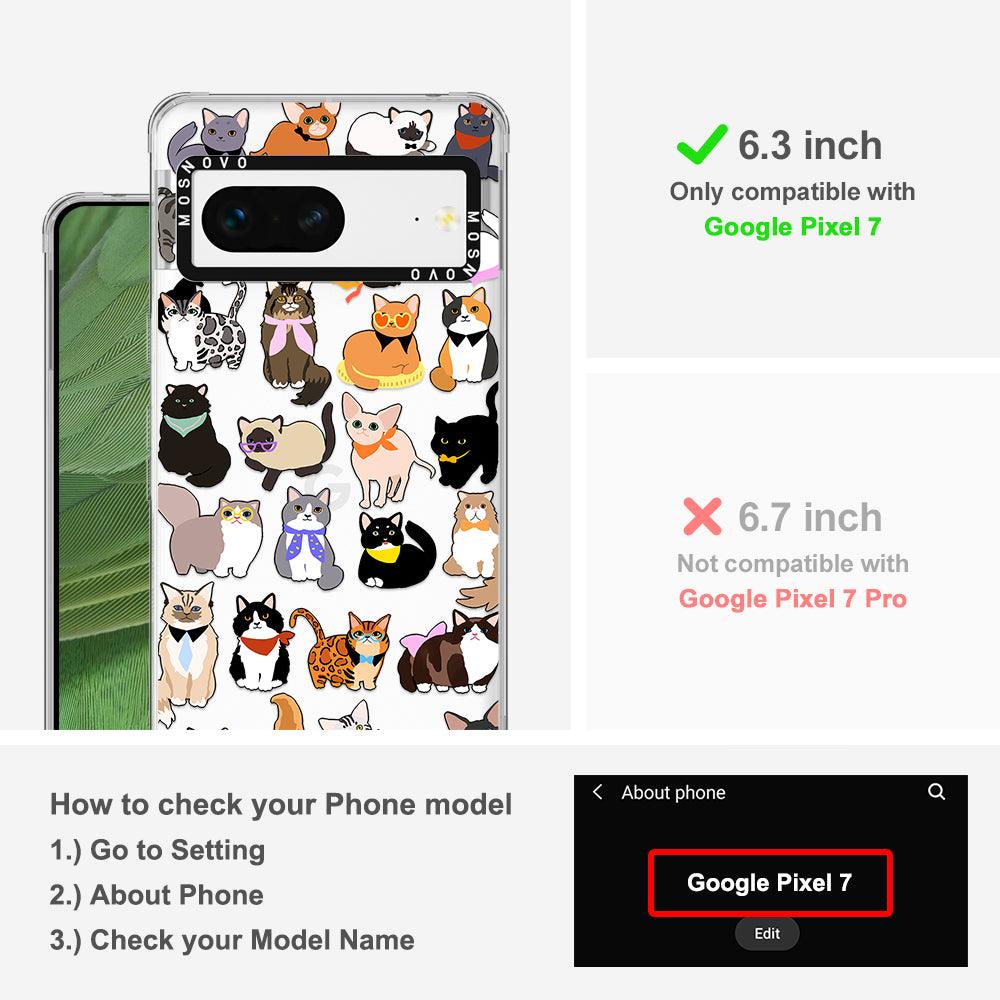 Cute Cats Phone Case - Google Pixel 7 Case - MOSNOVO