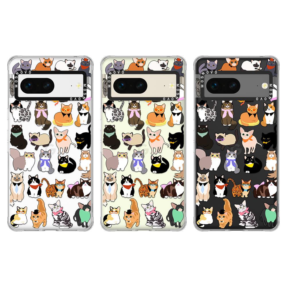 Cute Cats Phone Case - Google Pixel 7 Case - MOSNOVO