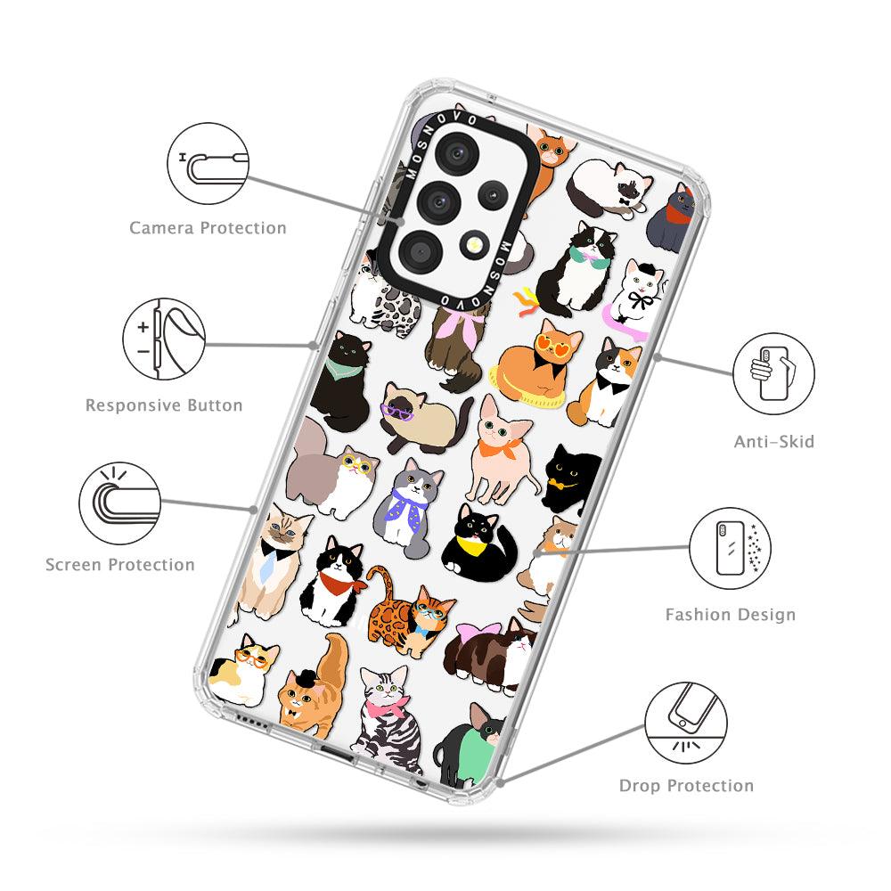 Cute Cats Phone Case - Samsung Galaxy A52 & A52s Case - MOSNOVO