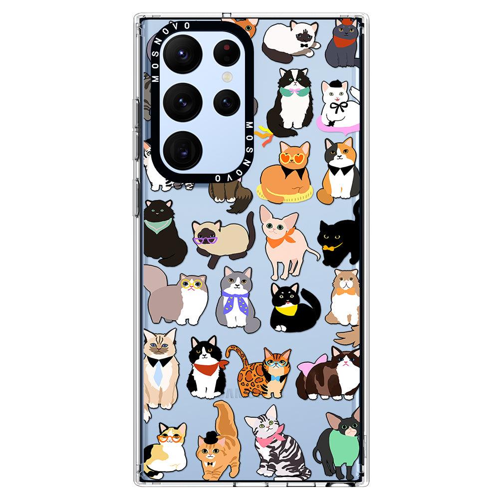 Cute Cats Phone Case - Samsung Galaxy S22 Ultra Case - MOSNOVO