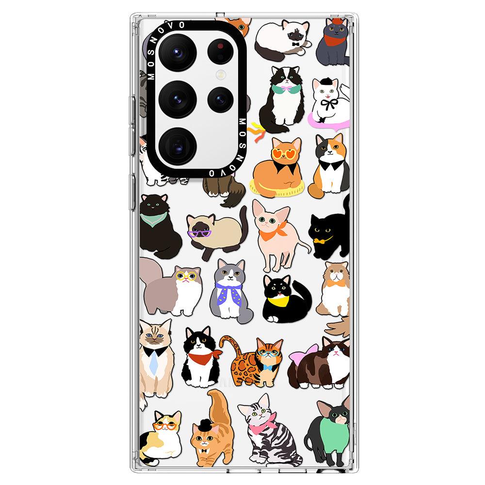 Cute Cats Phone Case - Samsung Galaxy S22 Ultra Case - MOSNOVO