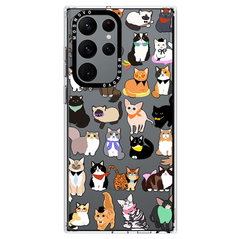 Cute Cats Phone Case - Samsung Galaxy S22 Ultra Case - MOSNOVO