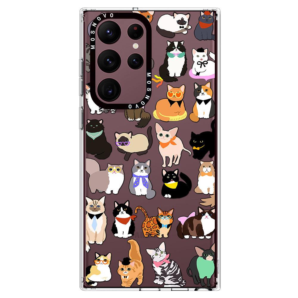 Cute Cats Phone Case - Samsung Galaxy S22 Ultra Case - MOSNOVO